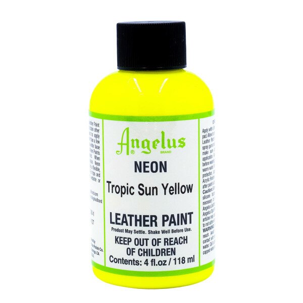 ANAP.Tropic Sun Yellow.4oz.01.jpg Angelus Neon Acrylic Paints Image
